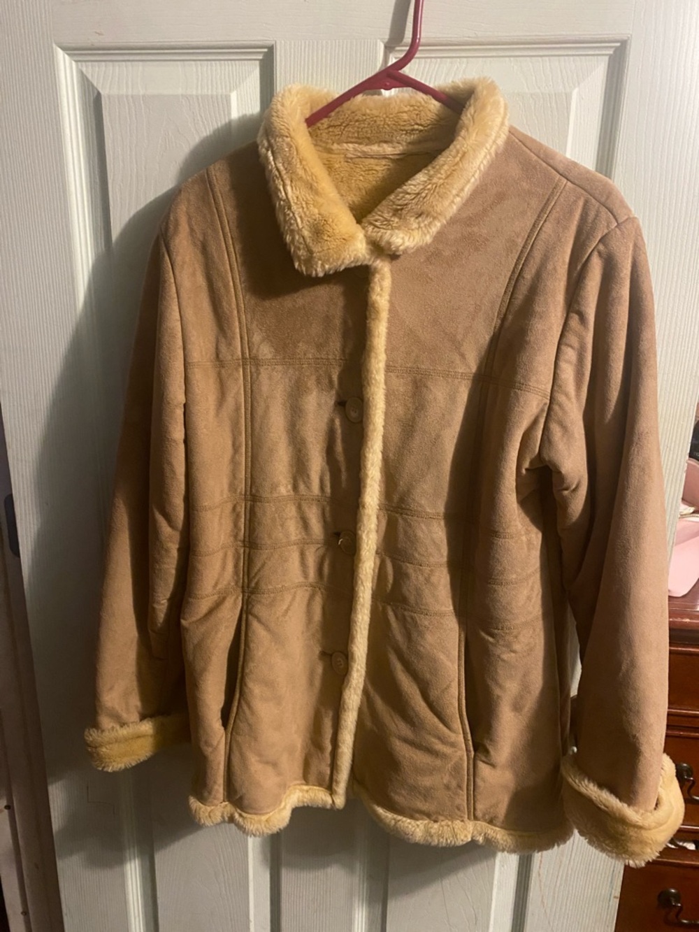 Cozy Faux Shearling Jacket in Camel
